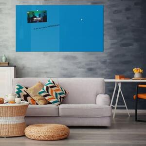 Modrá coelinová skleněná pracovní a kancelářská tabule Smatab® - 100 x 65 cm