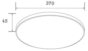 Zuma Line WM-C7300-S-G - LED Stropní svítidlo VERI LED/32W/230V pr. 37 cm zlatá
