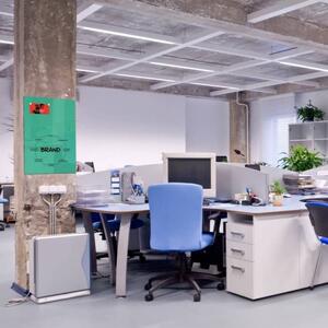 Zelená veronesova skleněná pracovní a kancelářská tabule Smatab® - 100 x 65 cm