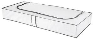 Compactor Nízký textilní úložný box Compactor Life, 108 x 45 x15 cm, šedo-bílý