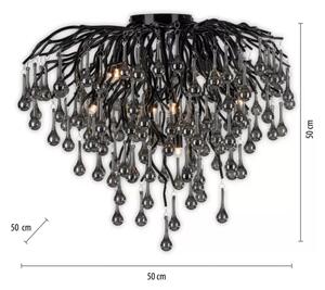 Paul Neuhaus 8091-18 - Přisazený lustr ICICLE 9xG9/40W/230V pr. 50 cm černá