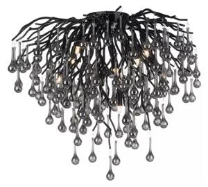 Paul Neuhaus 8091-18 - Přisazený lustr ICICLE 9xG9/40W/230V pr. 50 cm černá