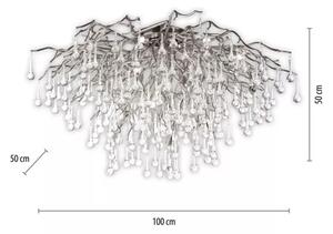 Paul Neuhaus 8092-55 - Přisazený lustr ICICLE 14xG9/40W/230V pr. 100 cm chrom