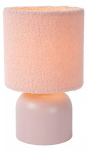Lucide 10516/01/66 - Stolní lampa WOOLLY 1xE14/40W/230V růžová