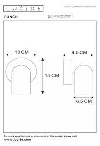 Lucide 13958/01/31 - Bodové svítidlo PUNCH 1xGU10/35W/230V bílá