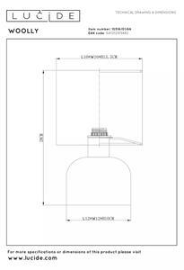 Lucide 10516/01/66 - Stolní lampa WOOLLY 1xE14/40W/230V růžová