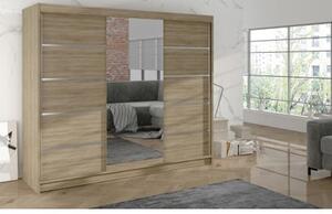 Šatní skříň DERBY VI - 200 cm Dub sonoma