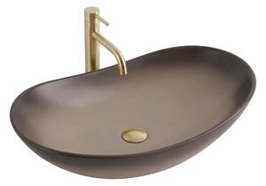 REA-U0626 - Umyvadlo na desku ROYAL 36x62 cm keramika/hnědá