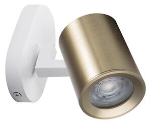 Kanlux 38964 - Nástěnné bodové svítidlo LAURIN 1xGU10/10W/230V mosaz/bílá