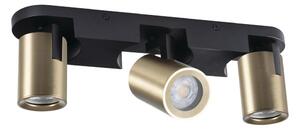 Kanlux 38962 - Bodové svítidlo LAURIN 3xGU10/10W/230V mosaz/černá