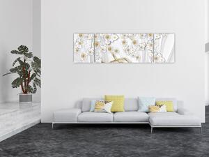 Obraz - Strom se zlatým dekorem (170x50 cm)