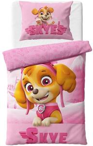 Bavlněné ložní povlečení Tlapková patrola - Paw Patrol - motiv pilotka Skye - 100% bavlna - 70x90 cm + 140x200 cm