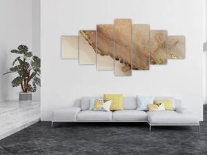 Obraz - Zlaté třpytky (210x100 cm)