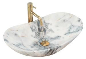 REA-U8742 - Umyvadlo na desku ROYAL 36x60,5 cm keramika/bílá/imitace kamene