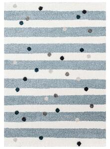 Koberec Stripes and Dots blue 120x170cm