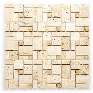 Kamenná mozaika béžová 15x15/15x32/32x32/48x48x5mm