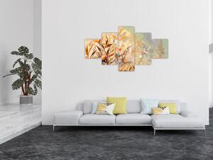 Obraz - Malované rostliny (125x70 cm)