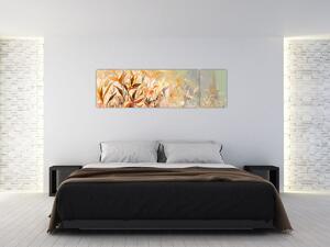Obraz - Malované rostliny (170x50 cm)