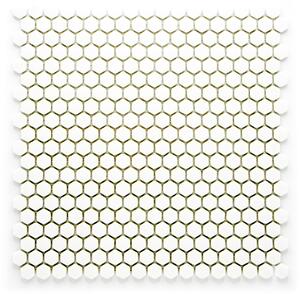 Skleněná mozaika bílá 15x6mm