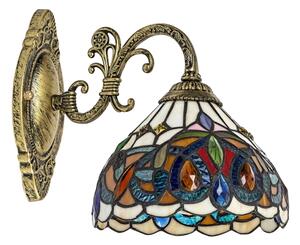 Brilagi - Tiffany vitrážová nástěnná lampa LUISA 1xE27/40W/230V