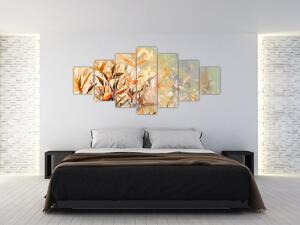 Obraz - Malované rostliny (210x100 cm)