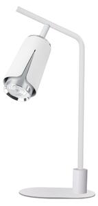 EUlight Stolní lampa Flower, 1x bílé/chromové kovové stínítko, w
