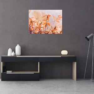 Obraz - Malované květiny (70x50 cm)