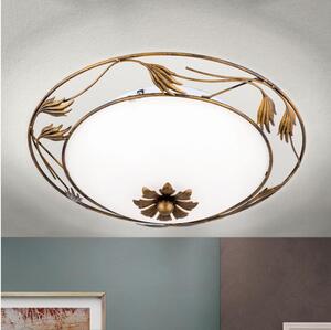 Orion DL 7-509/40 - Stropní svítidlo FLEUR 2xE27/60W/230V pr. 40 cm bronz