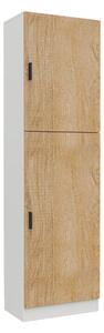 SKŘÍŇ NA ŠANONY, bílá, medový dub, 52/183/32 cm MID.YOU - Online Only kancelářský nábytek, Online Only