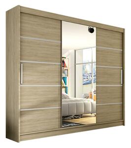 Velká šatní skříň ASTON VI 250 cm - Dub sonoma