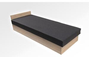 Válenda Gold D90 - 90x200 cm Světle béžová Panty vpravo Dub sonoma