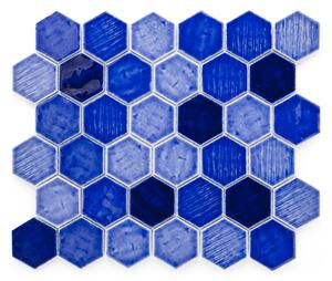 Japonská keramická mozaika 54x47mm kobaltová