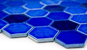 Japonská keramická mozaika 54x47mm kobaltová