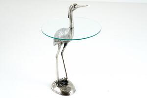 Odkládací stolek HERON 90 CM stříbrný Nábytek | Doplňkový nábytek | Odkládací stolky