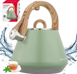 Tradiční ocelová Konvice Klausberg 2,5 l zelená