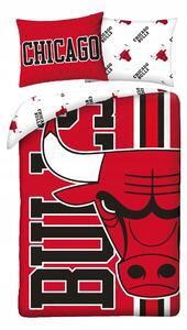 Halantex Oboustranné povlečení z mikrovlákna Chicago Bulls NBA 70x90 140x200