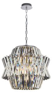 EUlight Lustr Crown, 1x křišťálové stínítko, (fi 54cm), ch