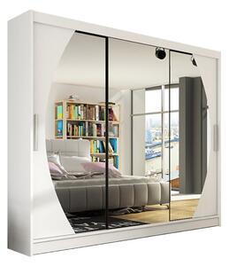 Velká šatní skříň ASTON V 250 cm - bílá