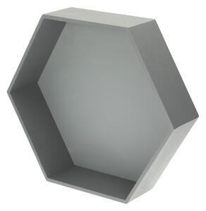 Polička Honeycomb gray 50x45x15 cm