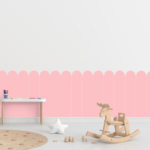 PIPPER. Textilní samolepící tapeta - Oblouk -Bonbónově růžová barva Barva: Bledá, Velikost: 80cm