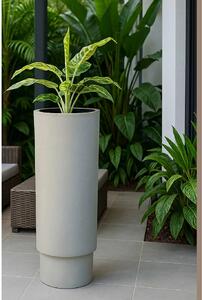 Pokojový květináč ESCADA, sklolaminát, výška 90 cm, beton design