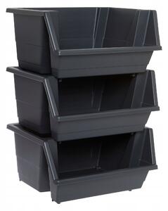 ZÁSUVKOVÝ ORGANIZÉR 3-ÚROVŇOVÝ PLAST 45X41X66 CM ČERNÝ
