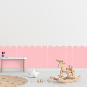PIPPER. Textilní samolepící tapeta - Oblouk -Bonbónově růžová barva Barva: Bledá, Velikost: 60cm