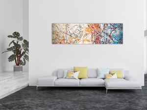 Obraz - Mozaiková abstrakce (170x50 cm)