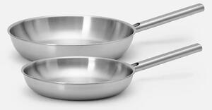 Fabini Sada pánví Lucca 4.0 Standard, ø 26 cm + ø 30 cm, 2 díly - Nerezové beznýtové pánve z vícevrstvé nerezové oceli