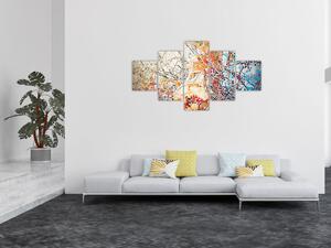 Obraz - Mozaiková abstrakce (125x70 cm)