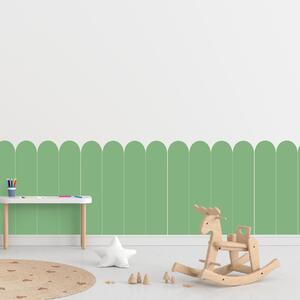 PIPPER. Textilní samolepící tapeta - Oblouk - Lahvově zelená barva Barva: Bledá, Velikost: 80cm