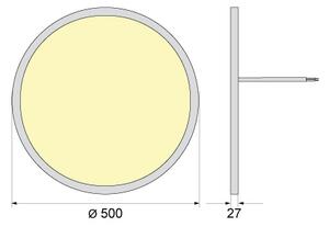 LED Stropní svítidlo SIMEN LED/40W/230V 4000K IP40 pr. 50 cm bílá UGR<19