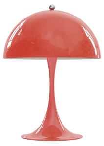 Stolní lampa Louis Poulsen, Panthella Mini, stmívatelné, Červená, Obývací pokoj, Kov, Design