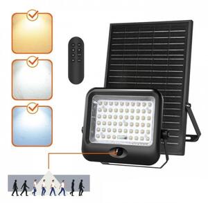 LED Solární reflektor se senzorem MHCS LED/35W/3,2V IP65 15000 mAh + DO